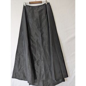 Scott McClintock Millennium 2000 Black Maxi Metallic Skirt Goth Elegant Size 12